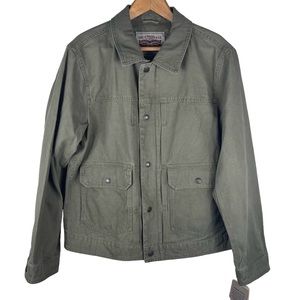 NWT Levi’s Men’s Lightweight Trucker Jacket Light Olive Cotton MSRP $150 Size M